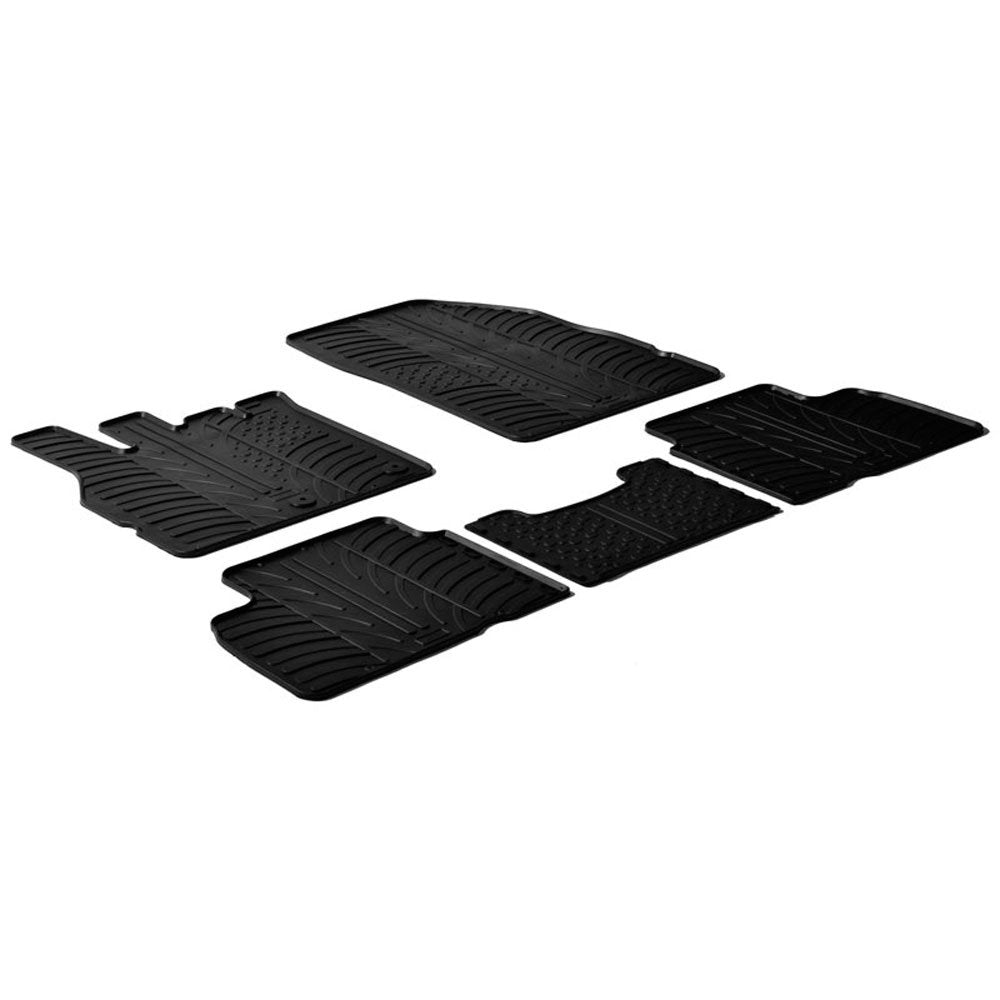 Gledring Satz Gummimatten kompatibel mit Renault Scenic III 2009-2016 (T Profil 5-teilig)