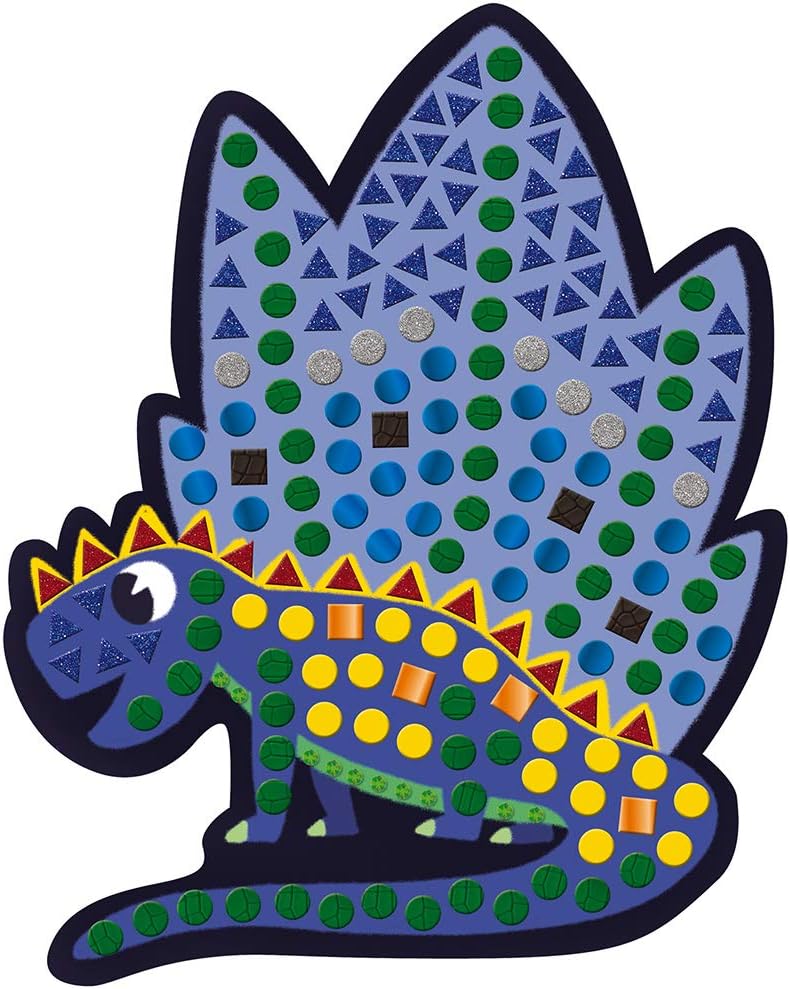 Janod - From 4 years old - Creative Kit - Dinosaur Mosaics - Calm Workshops - Creative Leisure - Dex
