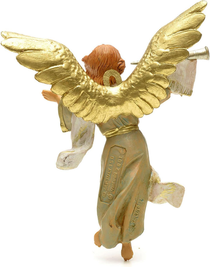 Holyart Krippenfigur Engel mit Trompete 12 cm Fontanini