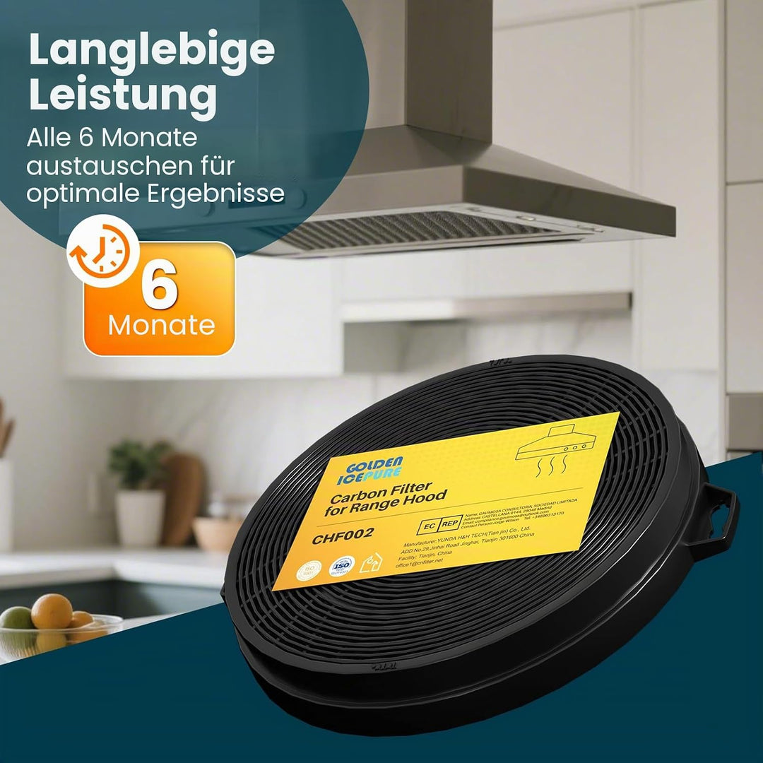 GOLDEN ICEPURE dunstabzugshaube filter Kompatibel mit Constructa 00353121,Dehflex/Drehflex AK01, koh