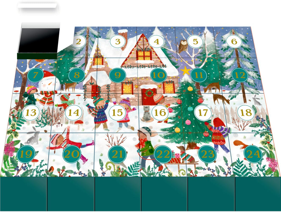 Puzzle-Adventskalender – Fröhliche Winterzeit, Kalender