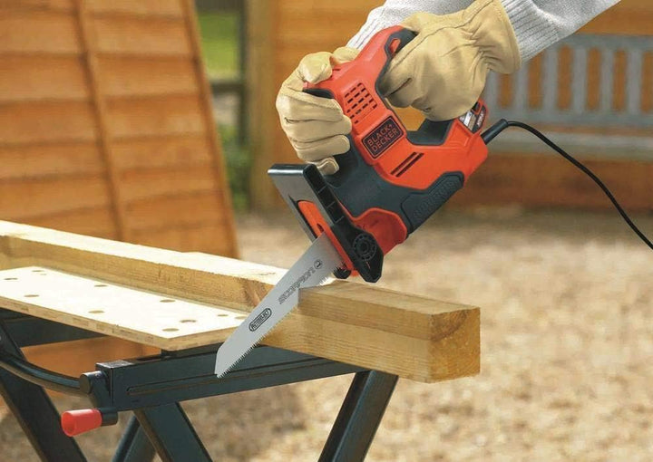 Black+Decker 3-in-1 Autoselect Universalsäge Scorpion 500W RS890K – Elektrische Mehrzwecksäge Hand-,