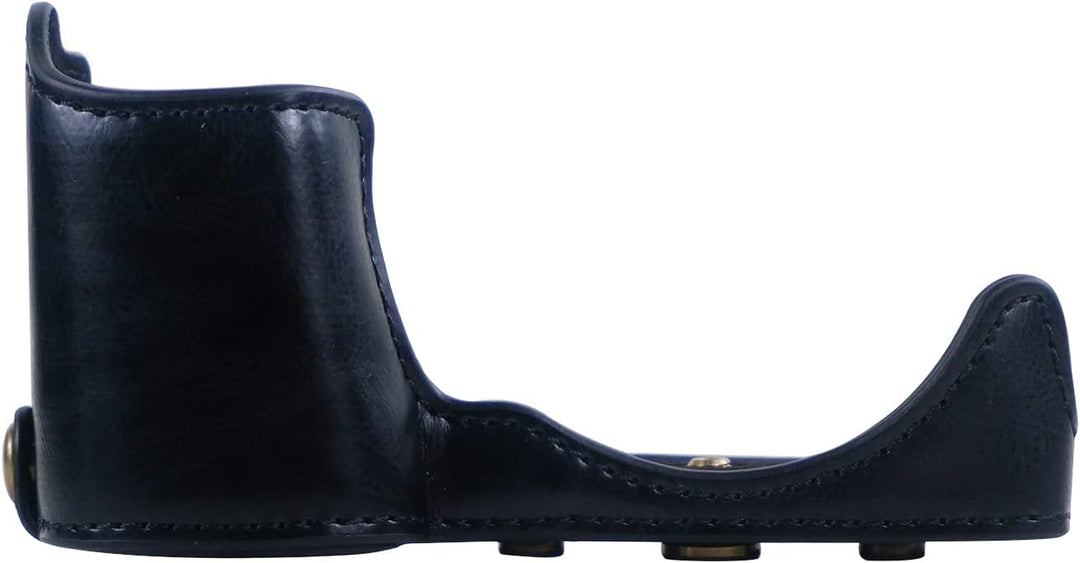 Rieibi ZVE10 Hülle - Qualität PU Leder Hülle für Sony ZV-E10 spiegellose Digitalkamera - Griff Schut