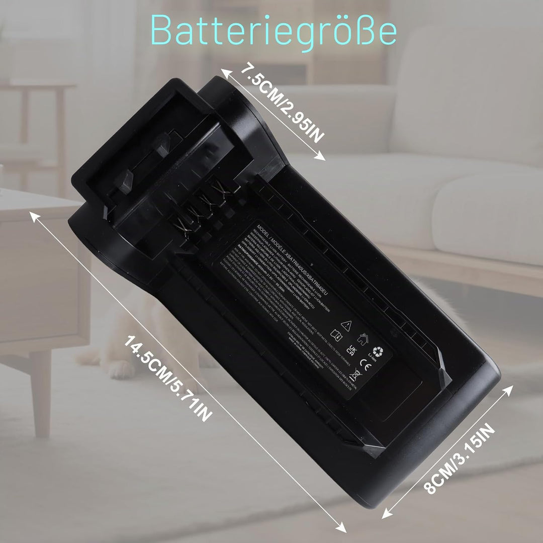 4600mAh 21.6V XBATR640EU Ersatzakku Kompatibel mit Shark IP1251 IP1250 IP1255 IP1251C IP1220 IP1220C