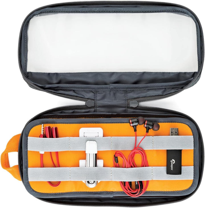 Lowepro GearUp Pouch Medium, Travel Essentials Case, Reisetasche für PC-Kabel, Kabel, Adapter, Akkus