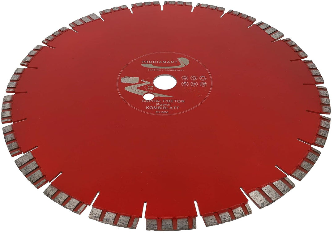 PRODIAMANT Premium Diamant-Trennscheibe Beton + Asphalt Kombi-Laser 350 mm x 25,4 mm Diamanttrennsch