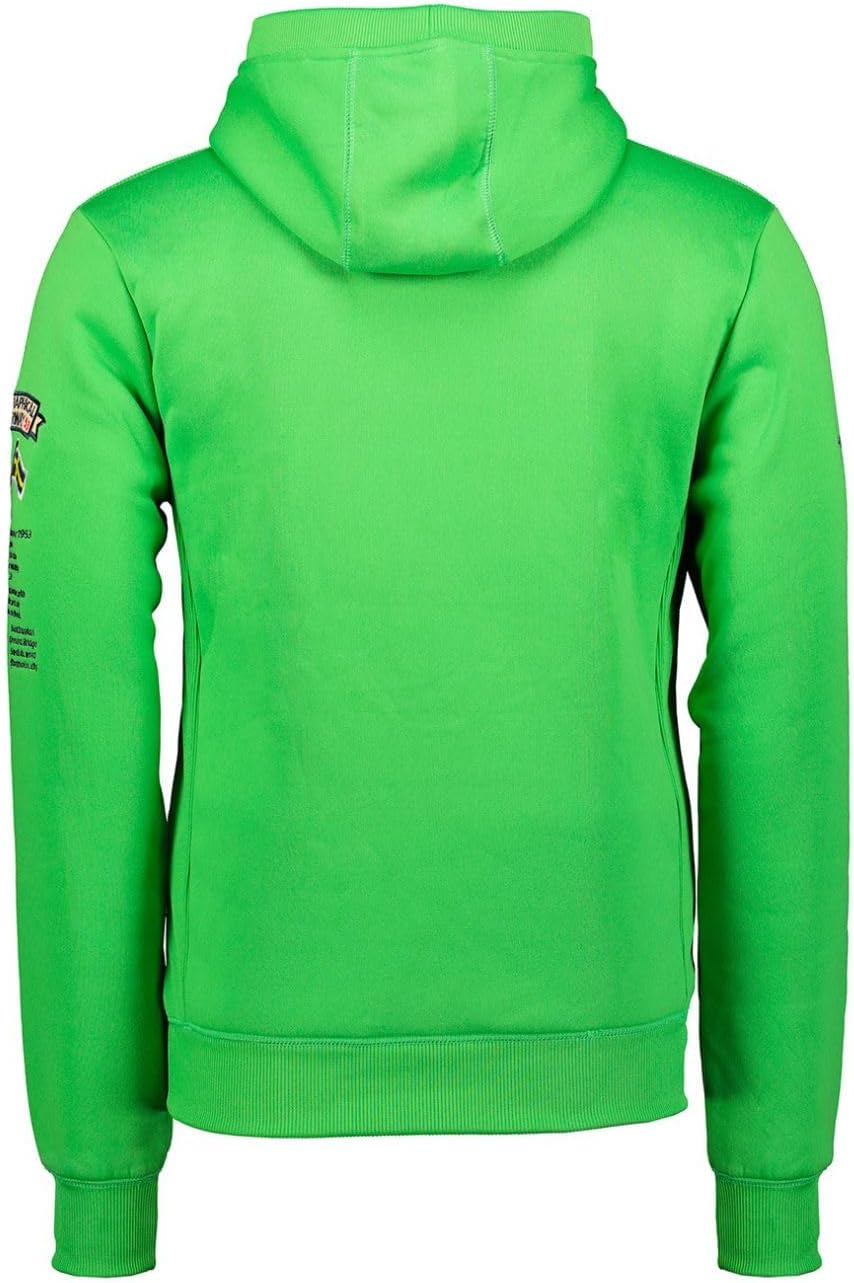 Geographical Norway GYMCLASS Men - Herren Kapuzenpullover Hoody S Grün, S Grün
