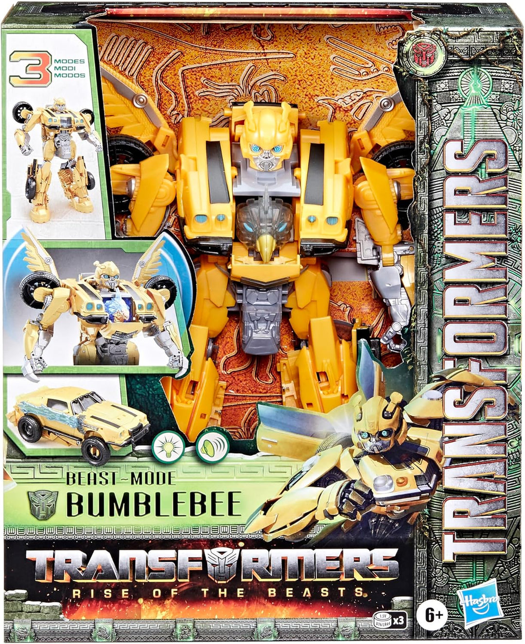 Transformers Spielzeug zum Film Aufstieg der Bestien, Beast-Mode Bumblebee Action-Figur ab 6 Jahren,