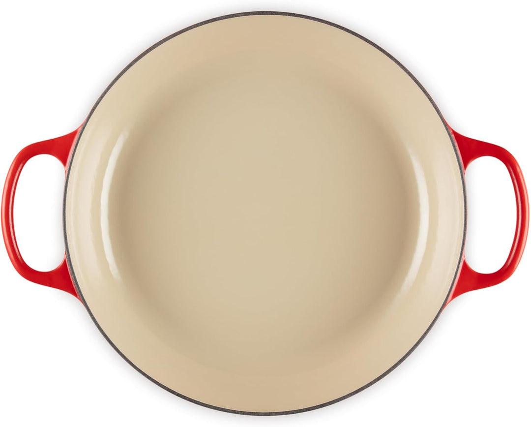 Le Creuset Signature Gusseisen Gourmet-Profitopf, Rund, Ø 30 cm, 3,5 l, Für alle Herdarten inkl. Ind