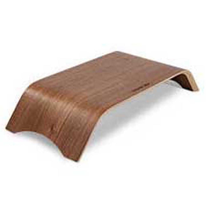 TERRATEC Holz drei, Monitor Ständer aus Echtholz, Ergonomischer Bildschirmständer,