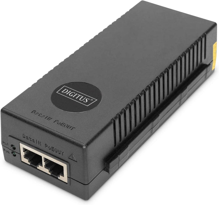 DIGITUS 10 Gigabit Ethernet PoE+ Injector, 802.3at Power Pins:3/6(+), 1/2(-), 30W 10 Gbit/s PoE Inje