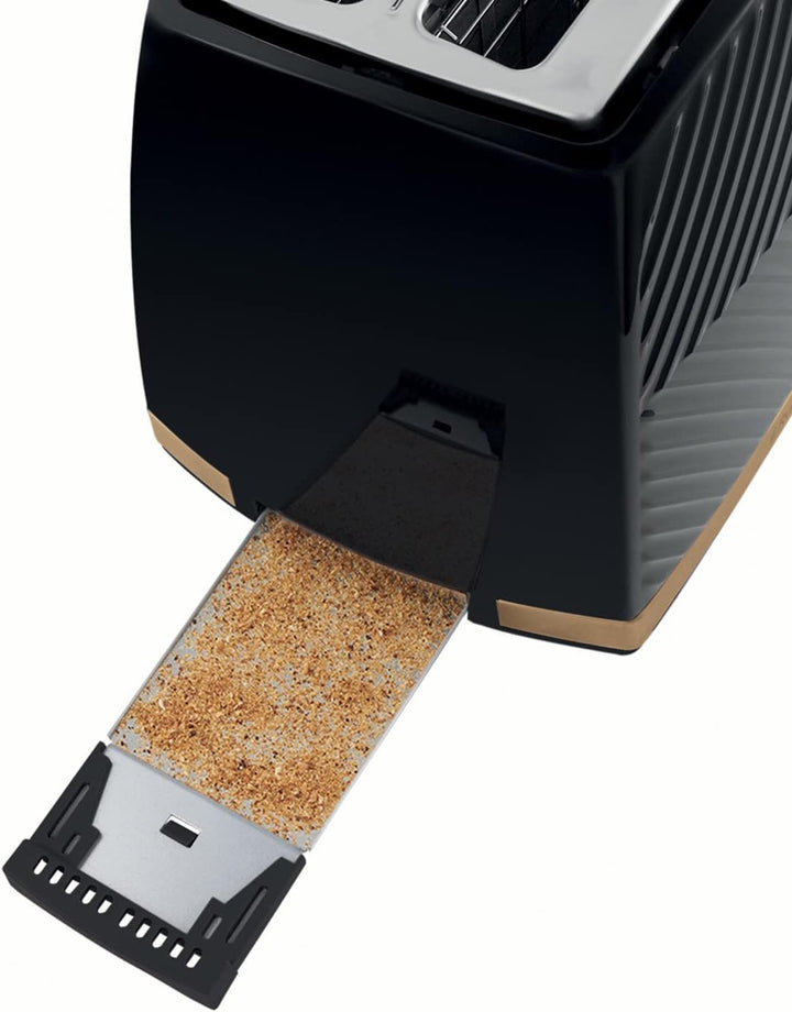 Russell Hobbs 26390 2-Scheiben-Toaster, Touch-Toaster mit 3D-Design mit Gefriereinstellungen, Abbrec