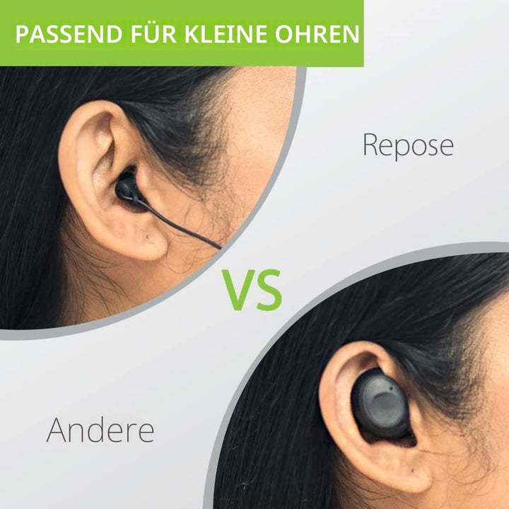 Avantree Repose - Bluetooth In-Ear Schlafkopfhörer mit Kleinen Ohrstöpseln für Seitenschläfer &amp; Klei