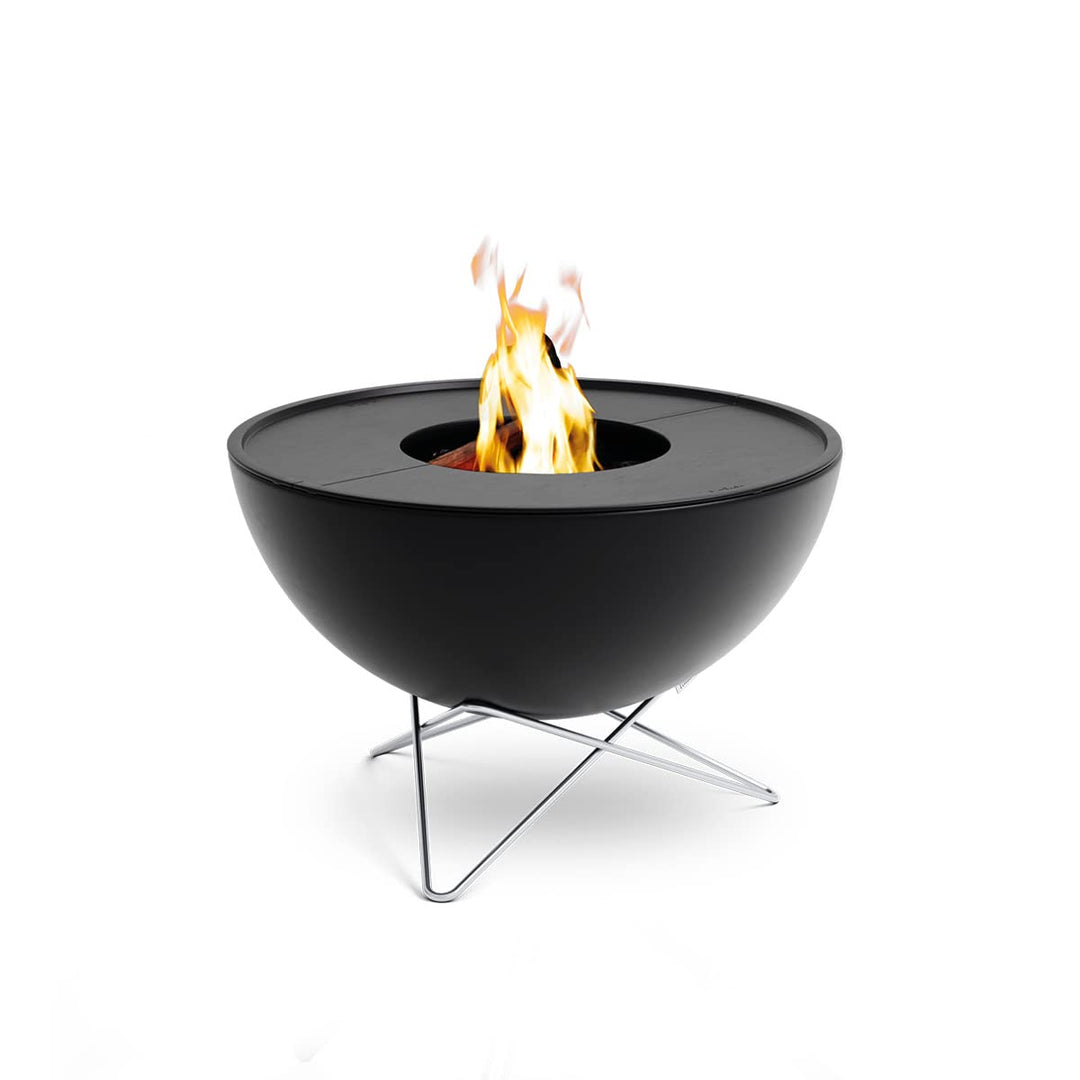höfats - Bowl 70 Plancha Set tief - raucharme Verbrennung - Feuerstelle und Plancha Grill - kippbare