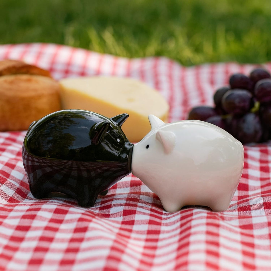 MIJOMA Salz- & Pfefferstreuer Set - Stilvolles Porzellandesign, Lebensmittelecht, Einfach zu Befülle