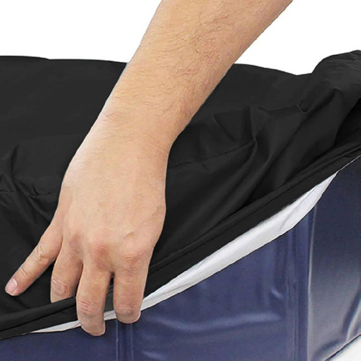 Qihuyi Pool Poolabdeckung Runde, 366CM/122CM/162CM Wasserdichtes Oxford-Tuch Abdeckplane für Schwimm