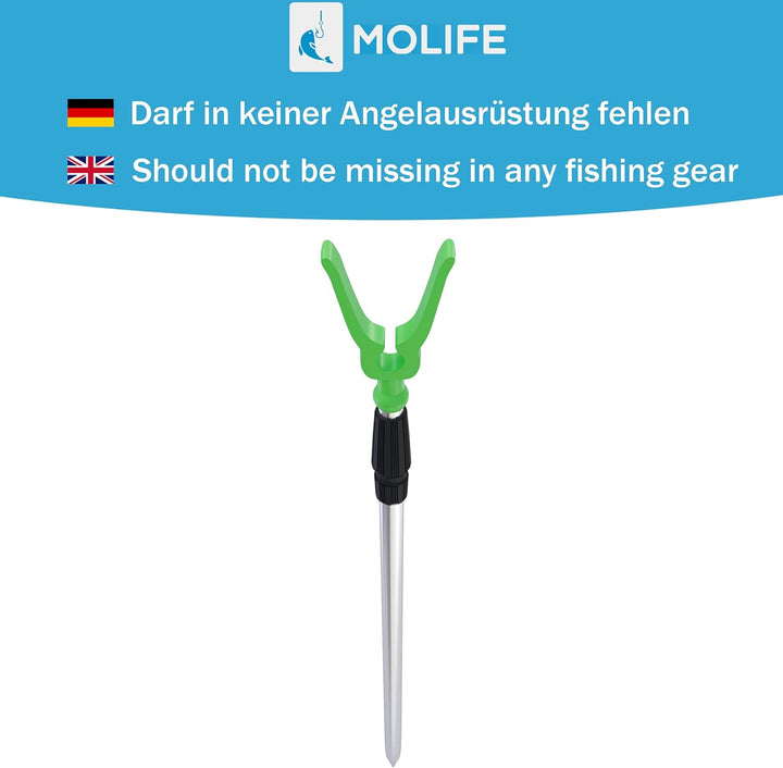 MoLife Rutenhalter Rutenständer Angelzubehör Angelrutenständer Set (8er Set), 8er Set