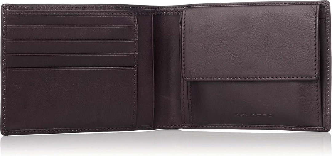 Piquadro Geldbeutel schwarz 12 cm, Schwarz
