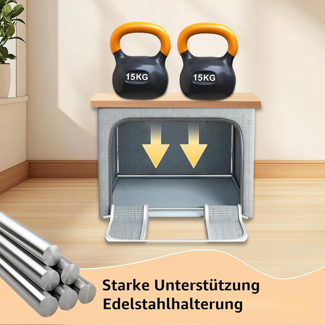3 Stück Faltbare Aufbewahrungsbox, 24L Schrank Organizer für Kleideraufbewahrung &amp; Organisation, Mit