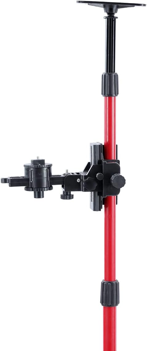 TOPWAY Laser Niveau Teleskopstange 115–300 cm Regulierbare Höhe Teleskop-Nivellierlatte ausziehbar v