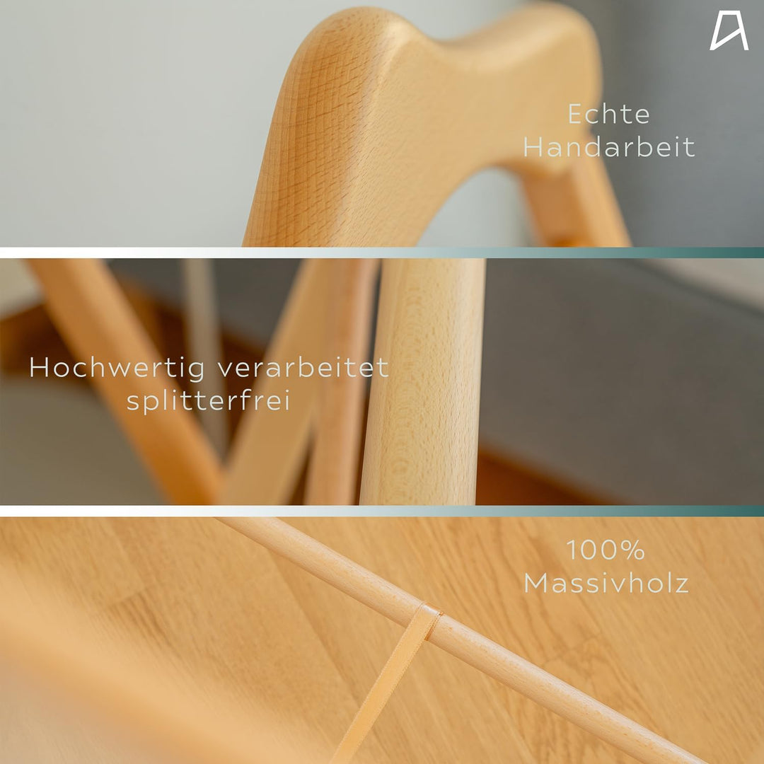 Staboos Herrendiener aus Massivholz – 2er Set fertig montierter Kleiderbutler &amp; Stummer Diener – sta