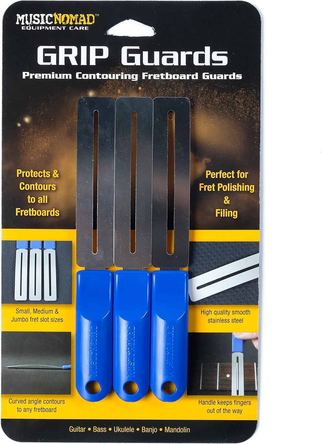 MusicNomad Equipment Care MN225 GRIP Premium Fretboard Guards, originalversion
