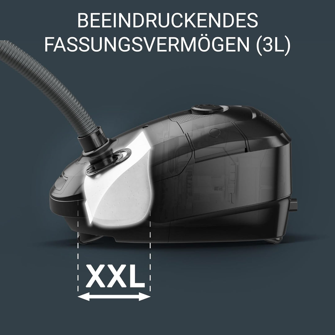 Rowenta RO3143 Power XXL Bodenstaubsauger mit Beutel | 900 Watt | 4,5 L Staubbeutel | 12 m Aktionsra