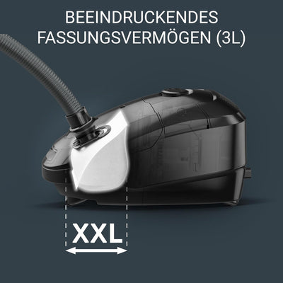 Rowenta RO3143 Power XXL Bodenstaubsauger mit Beutel | 900 Watt | 4,5 L Staubbeutel | 12 m Aktionsra