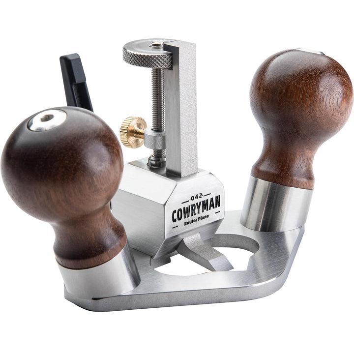 Cowryman 042 Oberfräsehobel Handheld Präzisions-Holzbearbeitungswerkzeug mit Tiefenanschlag für deta