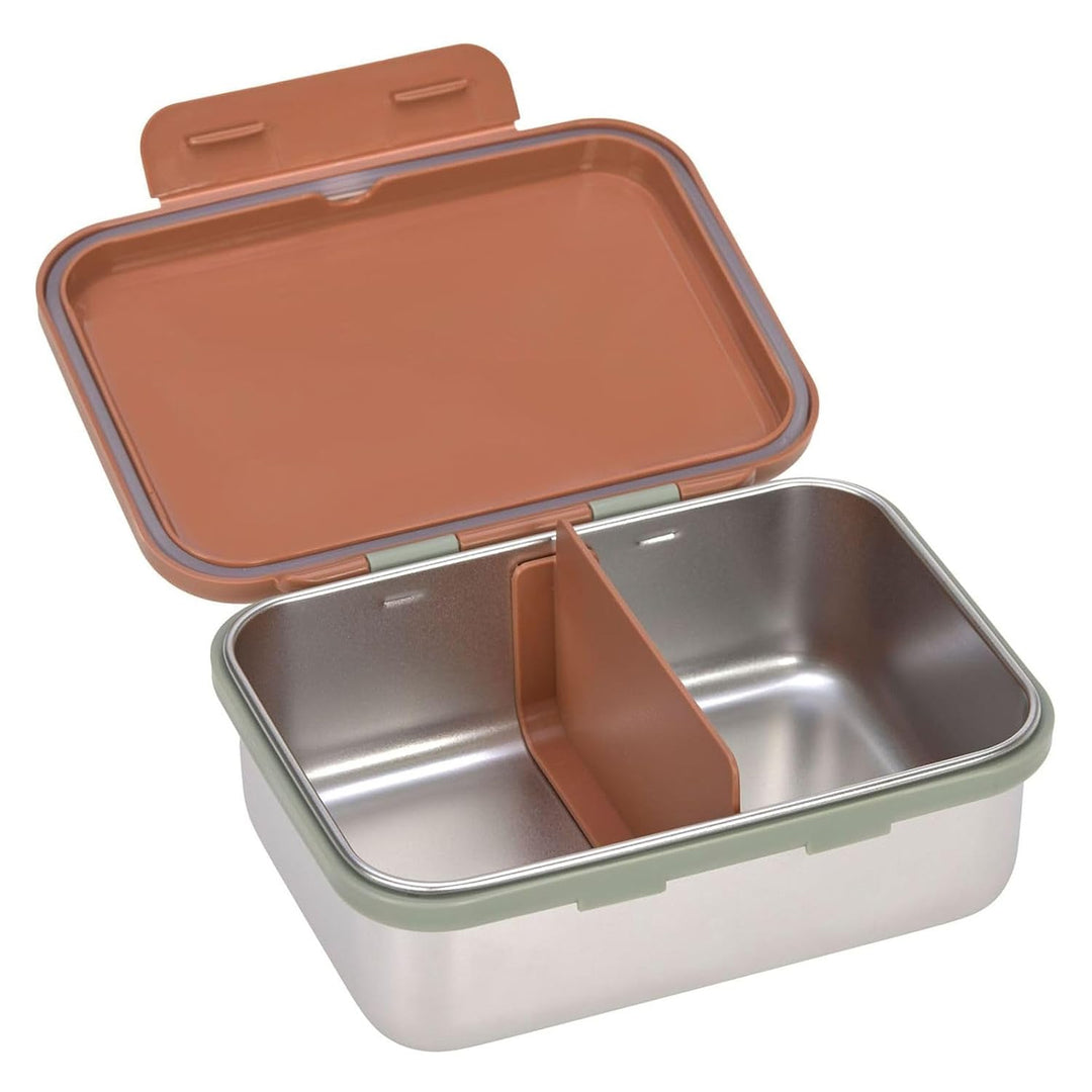 LÄSSIG Kinder Brotdose Edelstahl Lunchbox Frühstücksbox Nachhaltig Kindergarten Schule/Happy prints