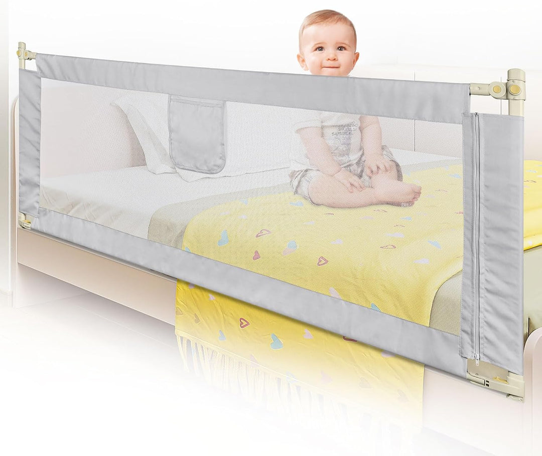 Kedia Bettgitter, Bettschutzgitter für Kinder Rausfallschutz Bett, Rausfallschutz Kinderbett, Bettgi