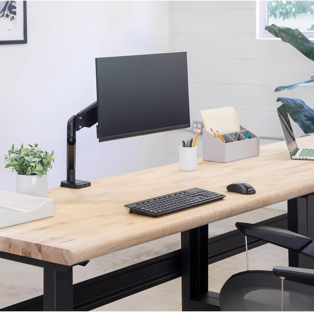 Fellowes Monitor Halterung für 1 Bildschirm bis 32 Zoll (81,28 cm) - Platinum Series Monitor Arm mit