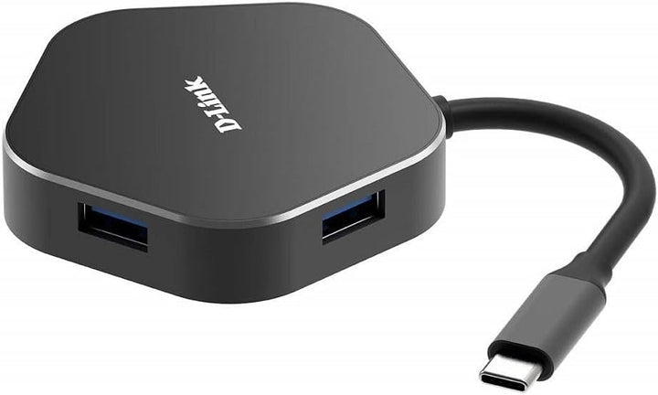 D-Link DUB-M420 USB Typ C Hub 4 in 1 USB C Adapter mit HDMI 4K und 1080p, 2 USB 3.0/USB2.0, 1 Port U