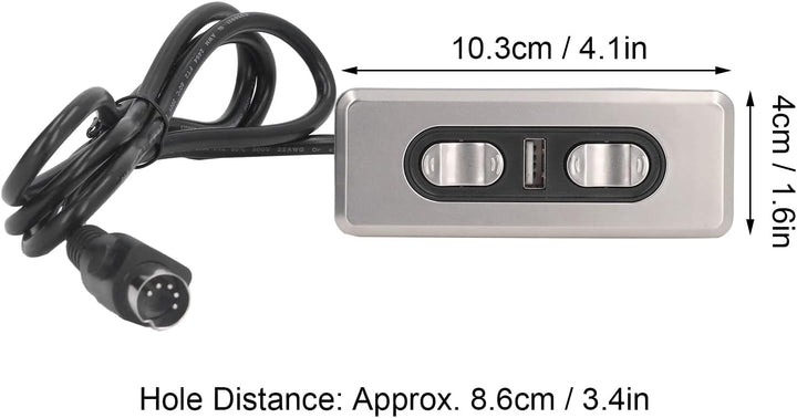 HEEPDD Elektrische Sofa-Steuerung, Dual-Motor-Elektro-Sofa-Handsteuerung, Elektrische Sofa-Steuerung