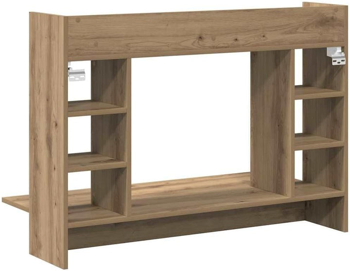 vidaXL Wandtisch Artisan-Eiche 105 x 48 x 75 cm Holzwerkstoff, Moderner rechteckiger Wand-Schreibtis