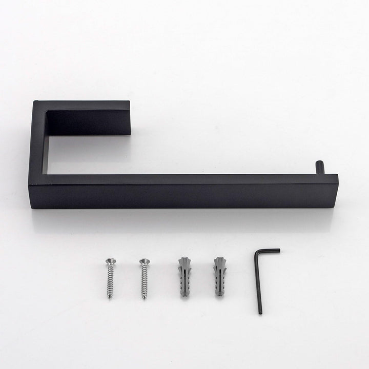 Flybath Handtuchring SUS 304 Edelstahl Mattschwarzes Finish Handtuchhalter Wandmontage Schwarz, Matt