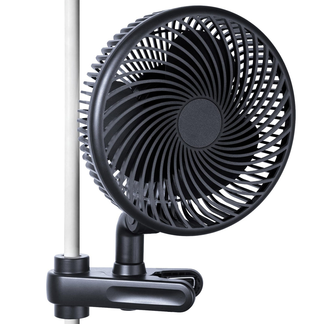 Mi hogar Grow Ventilator Oszillierend mit Clip, 10 Stufen Clip Ventilator für Growbox &amp; Growzelt, Le