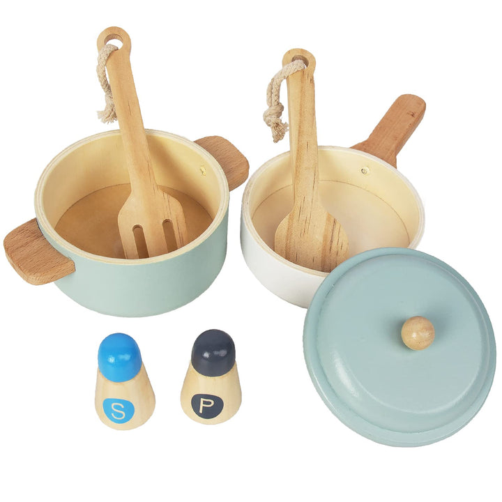 Kinderküche Zubehör, Realistisches Design, Sicher und Zuverlässig, Spielzeug Küchenzubehör, Topfset