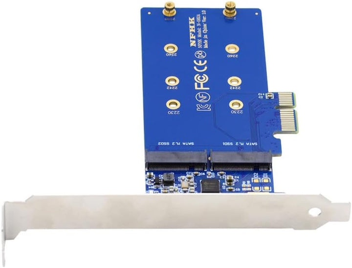 xiwai Dual SATA SSD Karte Konverter JMB582 2280 NGFF Key B+M SSD auf PCI-E 1x Motherboard Desktop Ad