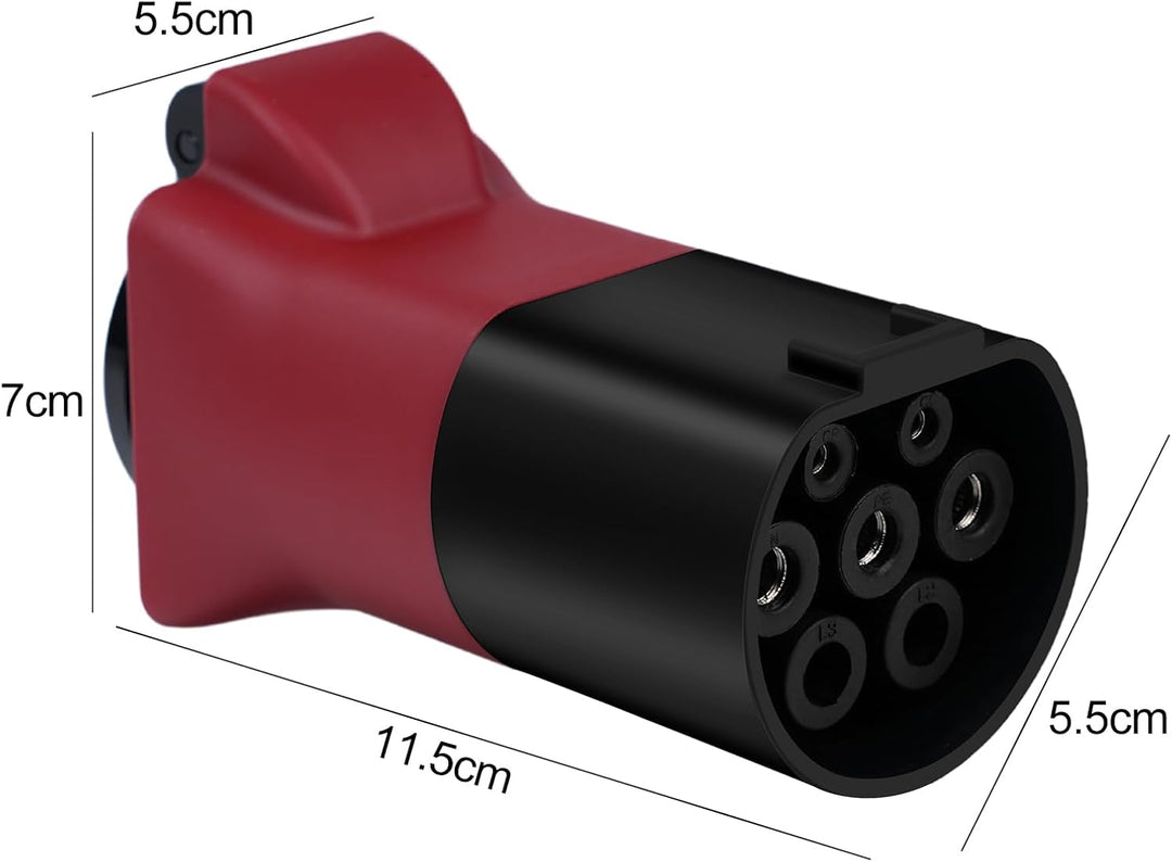 V2L Adapter für EV, 3,5 kW, 16 A, 220 V, Fahrzeugadapter zum Laden – Typ 2 auf Aussen-Schuko-Entlade