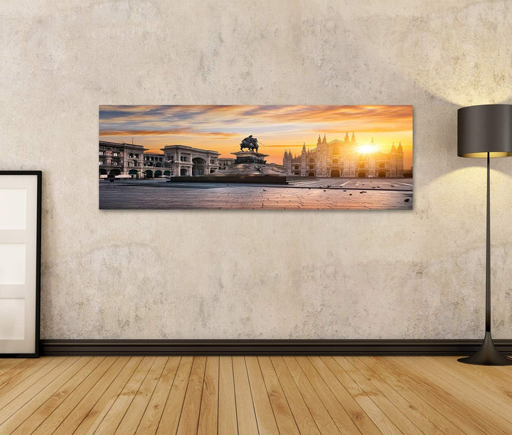 Bild auf Leinwand Dom bei Sonnenaufgang, Mailand, Europa. Wandbild Leinwandbild Kunstdruck Poster 12