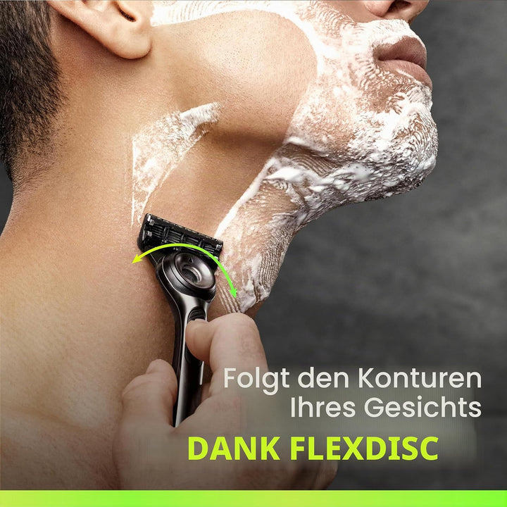 Gillette Labs mit Peelingstange, Rasierer für Herren, 1 Griff – 1 Nachfüllklinge, Black
