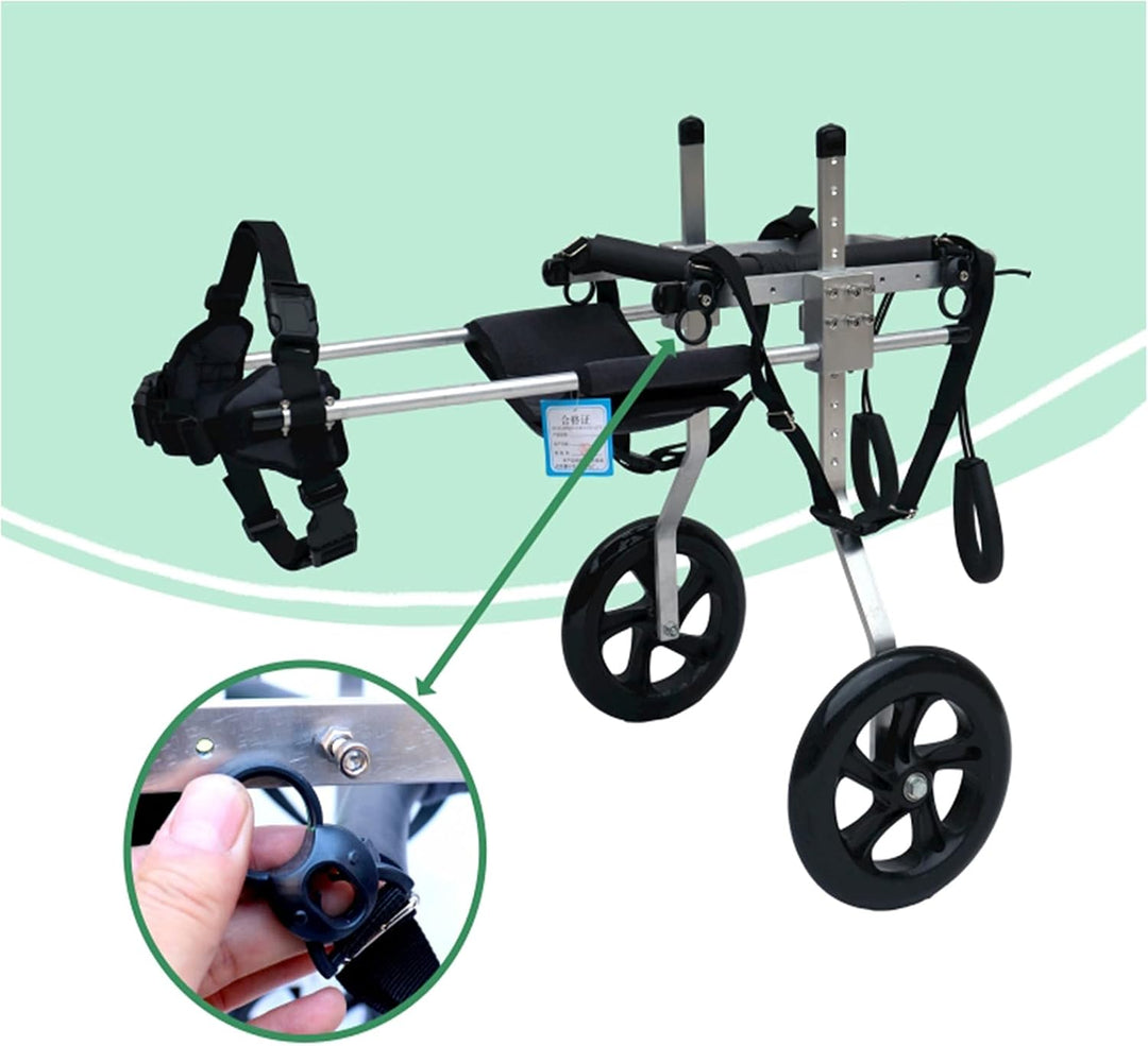 Yinian 2 Räder Verstellbarer Hunderollstuhl Für Tierhinter Beine Rehabilitation Scooter Pour Animaux