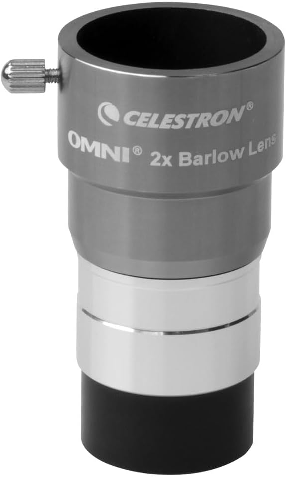 Celestron 93326 2 x 1,25'' Omni Barlowlinse Silber Single, Single