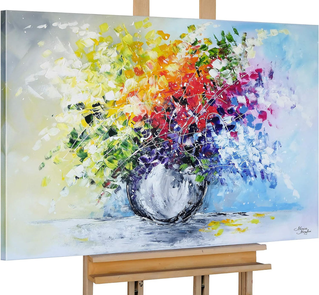 Monica Mirafiori I 100% HANDGEMALT I Gemälde Strauss 100x70cm | Gemälde Handgemalt | Acrylgemälde |