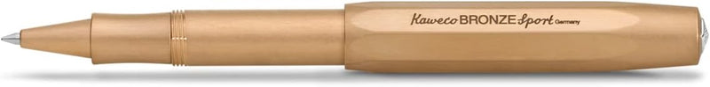 Kaweco BRONZE SPORT Gel- / Kugelschreiber inklusive 0,7 mm Rollerball Tintenroller Mine für Linkshän