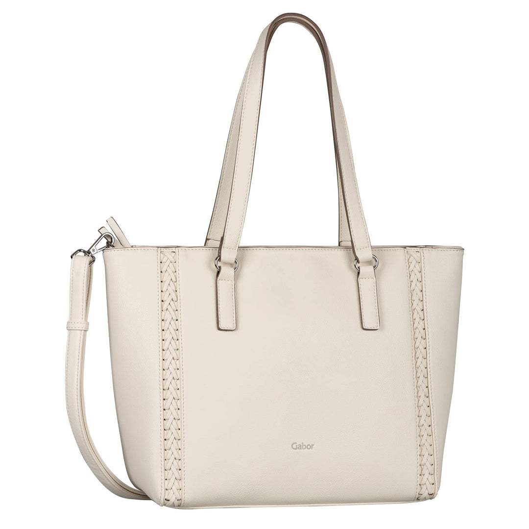 Gabor Damen Jolene Shopper 40 x 15 x 28 (LxBxH) Off White, 40 x 15 x 28 (LxBxH) Off White