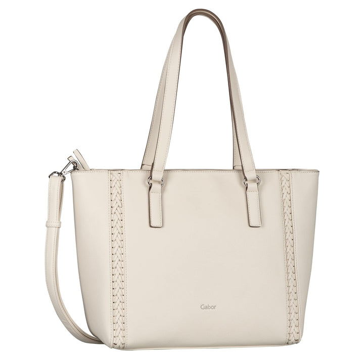 Gabor Damen Jolene Shopper 40 x 15 x 28 (LxBxH) Off White, 40 x 15 x 28 (LxBxH) Off White