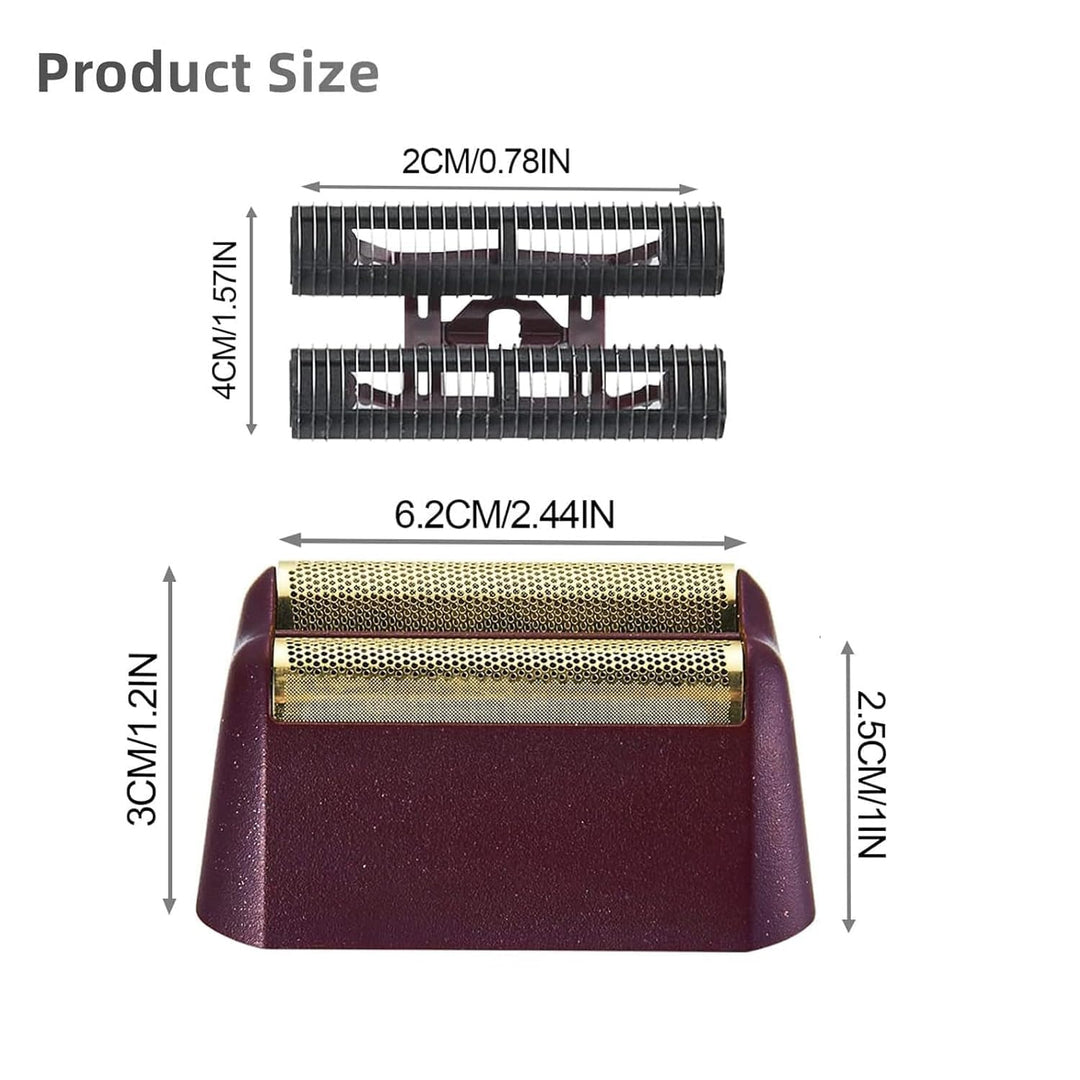 Ersatz Rasierköpfe kompatibel mit Wahl Foil Shaver (Red/4) Rot / 4, Rot / 4
