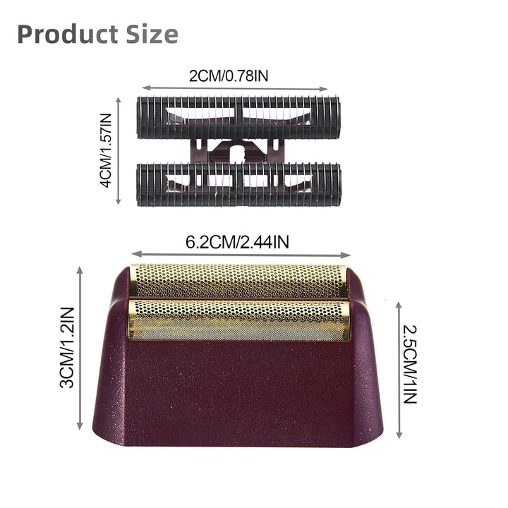 Ersatz Rasierköpfe kompatibel mit Wahl Foil Shaver (Red/4) Rot / 4, Rot / 4